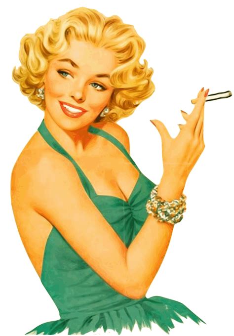 download woman girl blonde royalty free stock illustration image pin up girls girl smoking