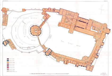 The upper ward, the quadrangle (as this courtyard is known). Windsor Castle. -- main floor. | Windsor Castle ...