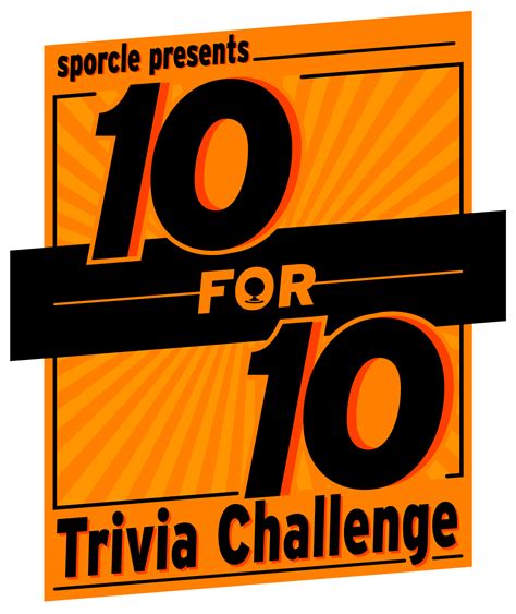 10 For 10 Trivia Challenge Sporcle Blog