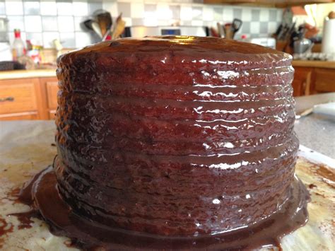 Eat Real Food 12 Layer Cake With Old Fashioned Boiled Chocolate Icing