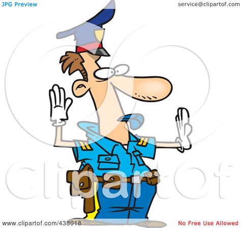 Royalty Free Rf Clip Art Illustration Of A Cartoon Police Officer