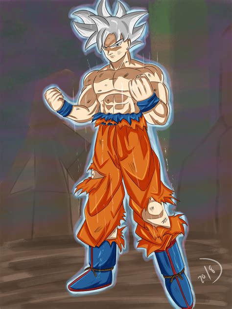 ArtStation - Goku Mastered Ultra Instinct - Dragon Ball Super FanArt