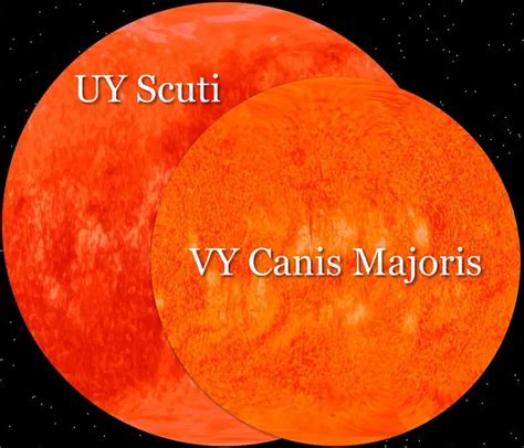 Vy Canis Majoris Star Type Size Location Constellation Star Facts