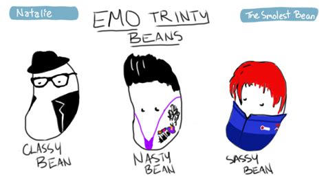 Emo Trinity Beans By Thesmolestbean On Deviantart