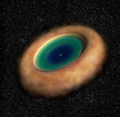 Astronomers Observe The Rotating Accretion Disk Around The Supermassive