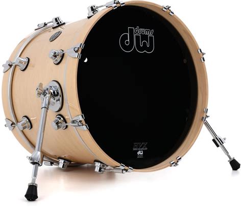 Dw Performance Series Bass Drum 14 X 18 Natural Lacquer Sweetwater