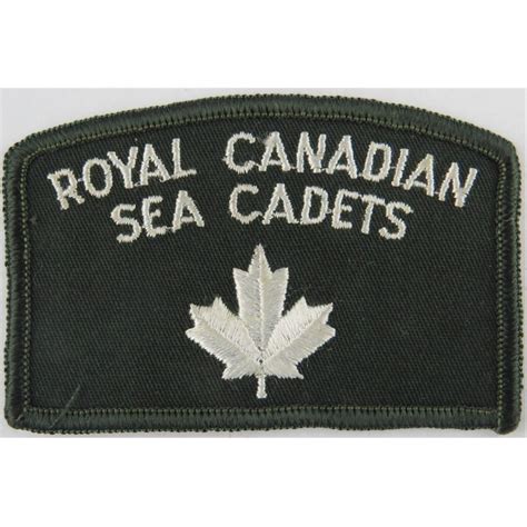 Royal Canadian Sea Cadets Maple Leaf On Green Naval Insignia