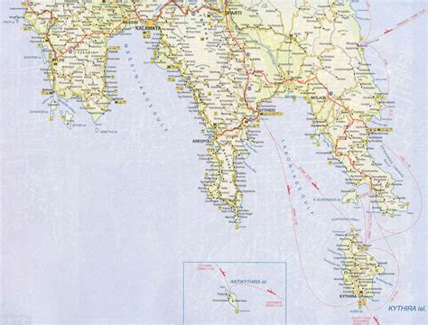 Maps of Greece. Map of Athens, Peloponnese, Greek Islands, Cyclades ...