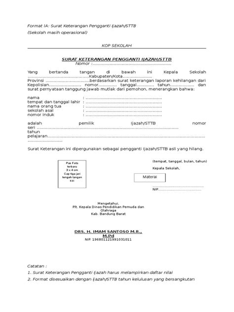 Contoh surat keterangan hilang rapor have a graphic from the other.contoh surat keterangan hilang rapor it also will include a picture of a sort that might be seen in the gallery of contoh surat keterangan hilang rapor. Surat Keterangan Pengganti Ijazah Hilang