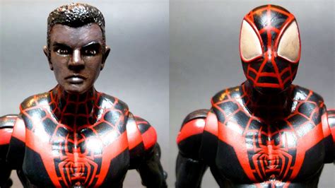 Custom Miles Morales Ultimate Spider Man Action Figure Youtube