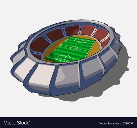 Football Stadium Royalty Free Vector Image Vectorstock