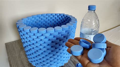 Laundry Basket From Plastic Bottle Cap Very Easy Diy Plastic Recycle