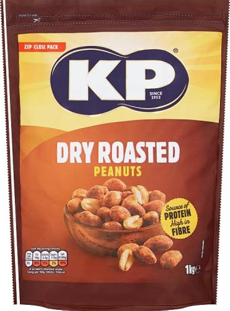 Kp Dry Roasted Peanuts 1kg Approved Food