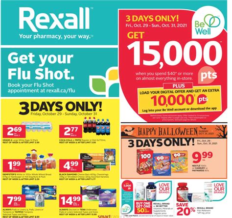 Rexall Canada New Flyers Offers Get 15000 Be Well Points When You