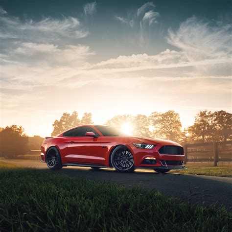 2932x2932 Red Ford Mustang 2021 4k Ipad Pro Retina Display Hd 4k