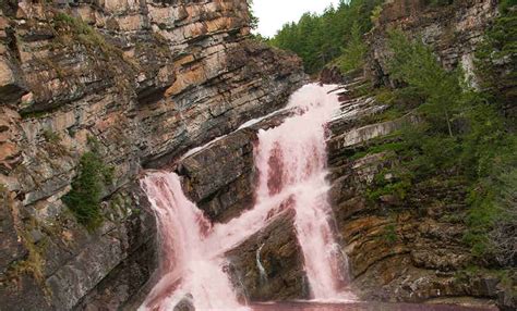 The Pink River In Canada Cameron Falls Makemytrip Blog
