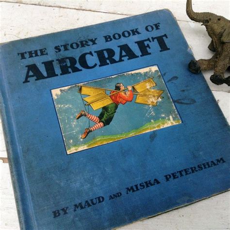 Antique Childrens Book The Story Book Of Aircraft Blue Hardback