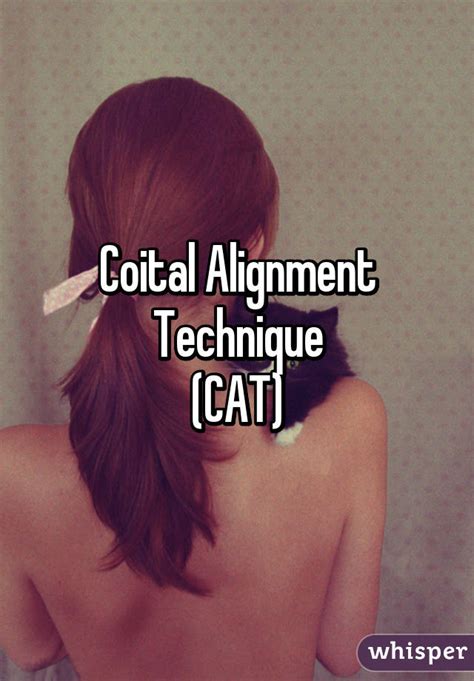 Coital Alignment Technique Cat