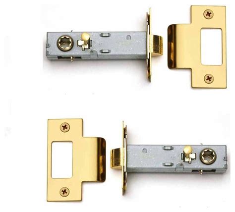 2 Privacy Door Knob Latch Set Reversible Gold Pvd Stainless 2 38