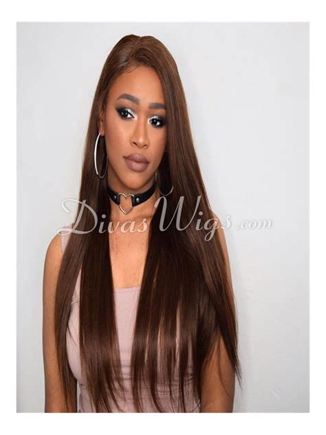 Brazilian Chocolate Brown Full Lace Human Hair Wig Wst088 Shop By Hairstyle