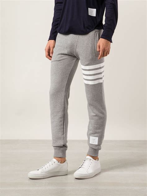 Lyst Thom Browne Athletic Sweatpants In Gray For Men