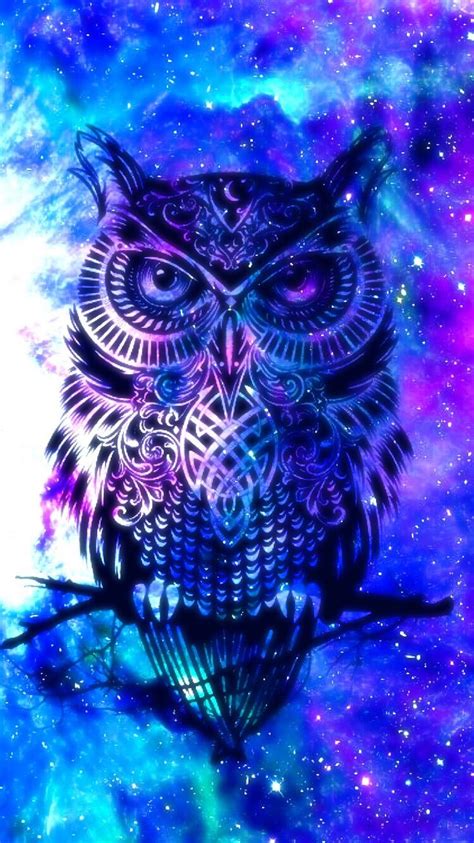 Set up your phone just how. Owl galaxy cute | Owl wallpaper, Cute galaxy wallpaper ...