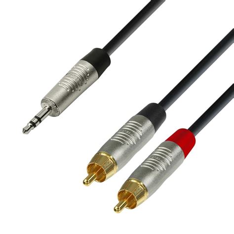 Sonoplay Câble Audio Rean Mini Jack 35 Mm Stéréo Vers 2 X Rca Mâ