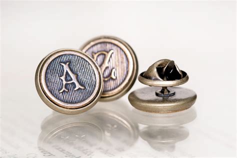 Custom Initial Tie Tack Made To Order Perfect Groomsmens Etsy