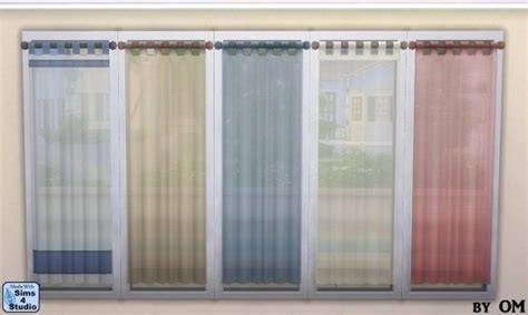 Sheer Tab Top Curtain By Om At Sims 4 Studio Sims 4 Updates