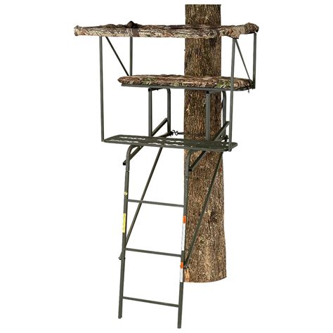 Strong Built 2 Person Ladder Tree Stand Blind Skirt Realtree X