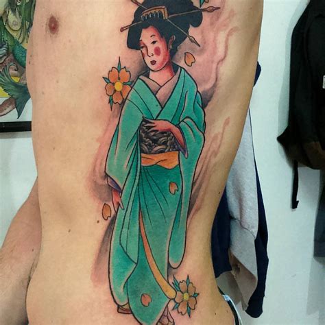 Colorful Japanese Geisha Tattoos Meanings And Designs