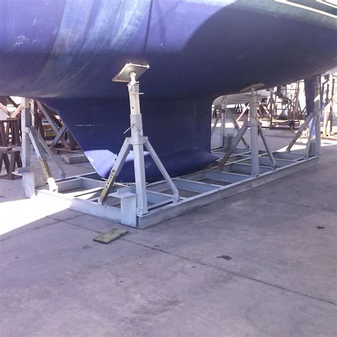 セールボート用船台 Set Ton 10 6lp Naval Tecno Sud Boat Stand Srl 調整可能