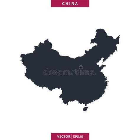 Mapa De China Vector De Mapa Detallado Alto En Fondo Blanco