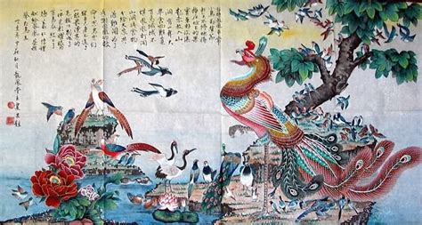 Chinese Phoenix Painting 4623001 66cm X 120cm26〃 X 47〃