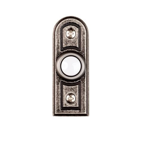 You should use a voltmeter to check if this is the case, set to vac 110 for safety. Hampton Bay Wired Lighted Door Bell Push Button, Antique Pewter-HB-627-02 - The Home Depot