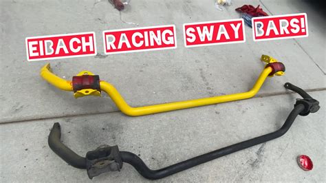 Eibach Upgraded Sway Bars Installreview On Bmw E36 Youtube