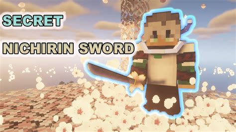 Secret Nichirin Sword Minecraft Demon Slayer Youtube