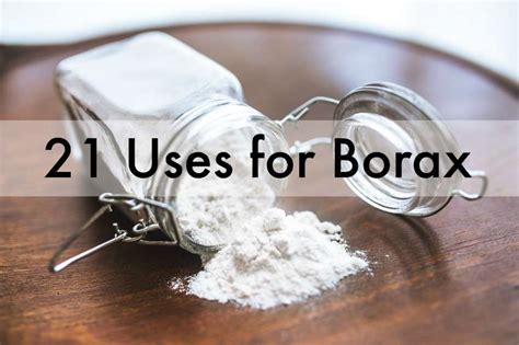21 Amazing Uses For Borax Around The House | Moral Fibres - UK Eco Green Blog