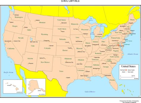 United States Labeled Map