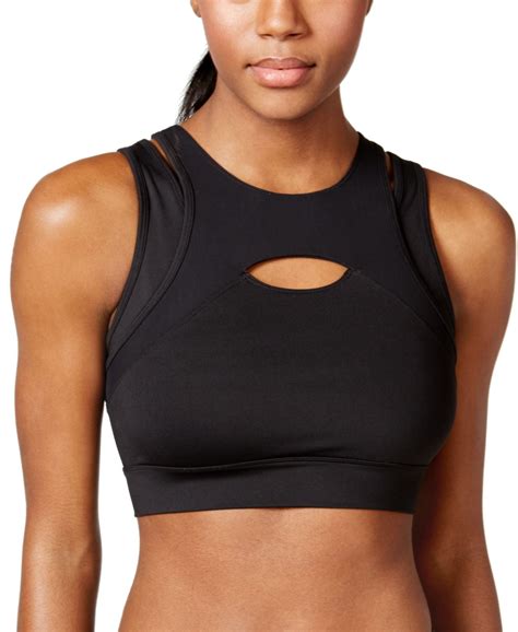 Calvin Klein Calvin Klein New Black Womens Size Large L Cut Out Sports Bra Athletic Walmart