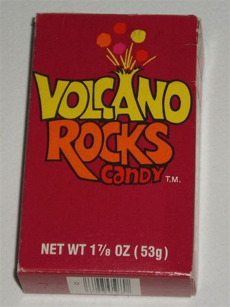 Volcano Rocks Candy Box Old School Candy Vintage Candy Candy