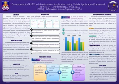 Here is the attach of my final year project poster. Final Year Project Poster | Mobile App | Mobile Device