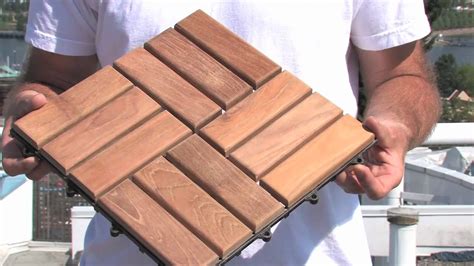 We have (7) natural wood slab options, (8) solid wood shaker options, and (4) eurocore effect options. How To Install Deck Tiles - YouTube