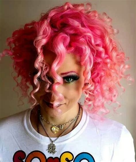 Pink Curls Dye My Hair New Hair Curly Hair Styles Natural Hair