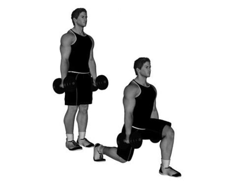 Dumbbell Lunge Bodybuilding Wizard