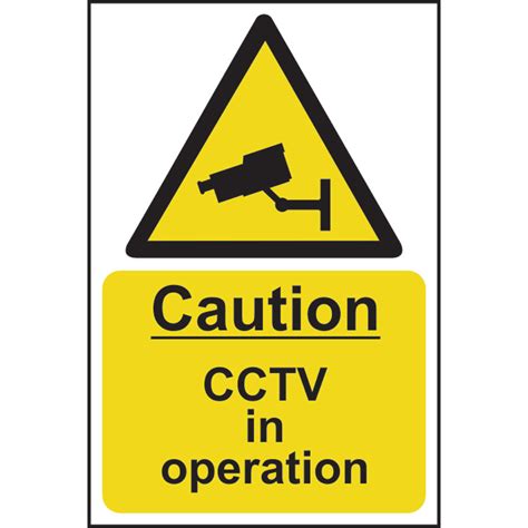 Caution Cctv In Operation Rpvc 400 X 600mm First Safety