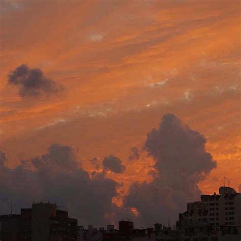 Pin By Chlo On Skies Sky And Clouds Scenery Orange Aesthetic
