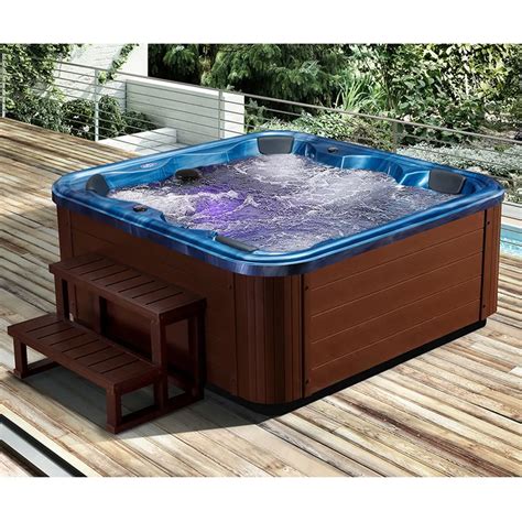 hot sale 6 people spa tubs made in china deluxe outdoor whirlpool outdoor spa massage bathtub