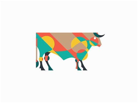 Geometric Bull Logo By Lucian Radu On Dribbble