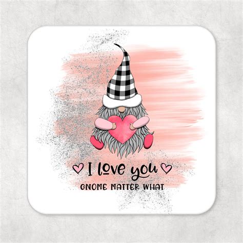 valentine gonk mug i love you gnome matter what etsy